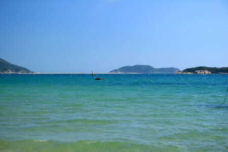 Yalong bay with blue water in Sanya photo