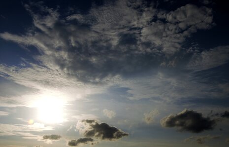 Blue nature blue sky photo