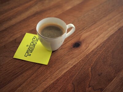 Think wood desk photo