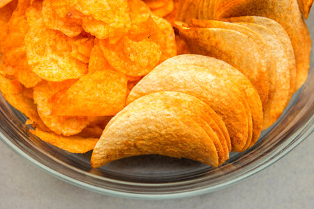Different Types of Potato Chips photo