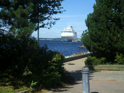 Cruise Ship docked in Sydney, Nova Scotia photo