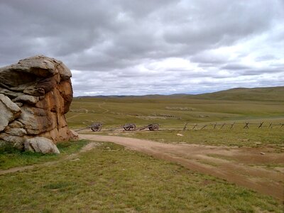 Steppe clouds freedom photo