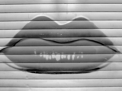 Mouth abstract texture