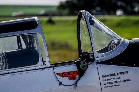 Plane headset airport photo