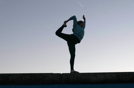 Acrobatics meditation balance photo