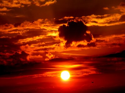 Cloud twilight red
