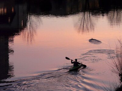 Kayakers kayak paddle photo