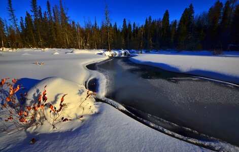 Nature cold river photo