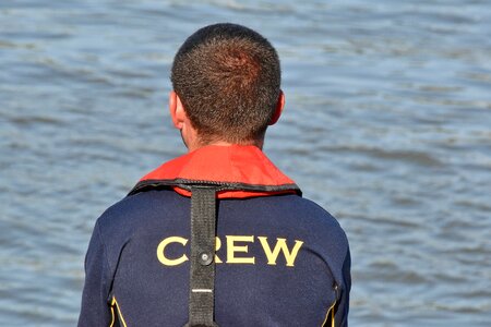 Crew man teamwork