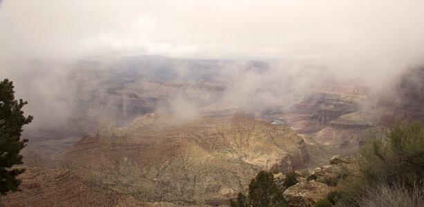 Fog Over the Grand Canyon photo