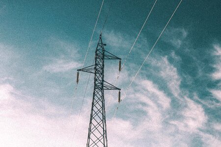 Blue sky clouds photo