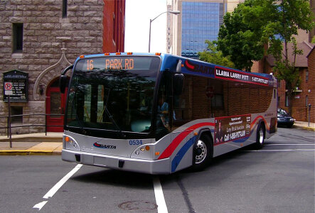 BARTA bus in downtown Reading, Pennsylvania