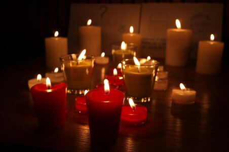Candlelight wax romance photo