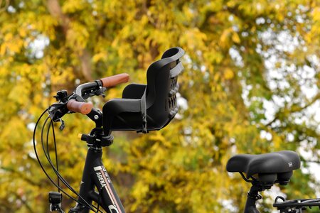Bicycle seat steering wheel