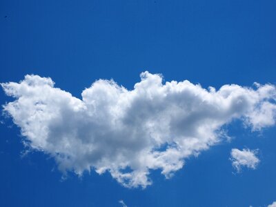 Clouds form white cumulus clouds photo