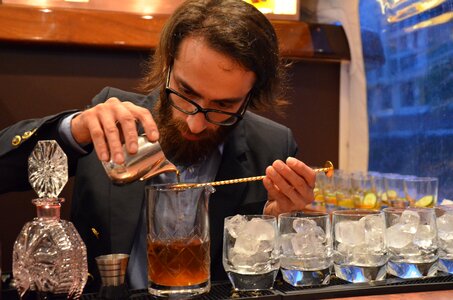 Barmen alcohol tasting
