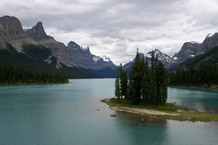Spirit Island in Maligne Lake, Jasper National Park