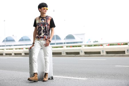 Advertisement black and white male