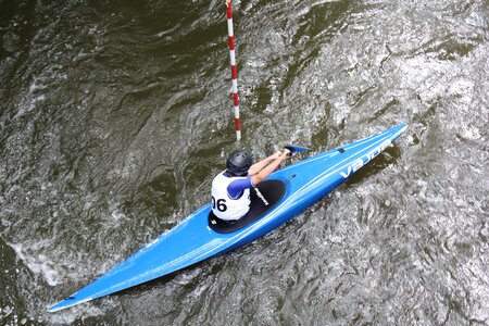 Canoeing paddle trend sports photo