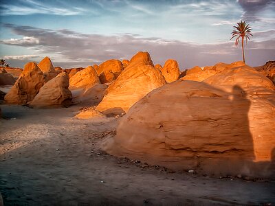 Morning sun tunisia photo