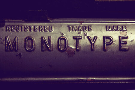 Typesetting Machine Monotype photo