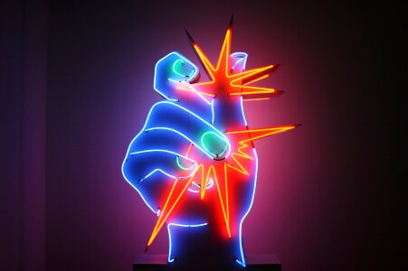 Neon modern art pompidou