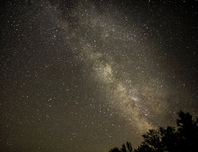 Stars and the Milky Way in Bayfield, Wisconsin photo