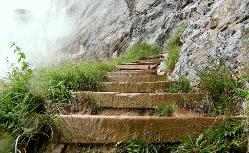 Stair step gradually path photo