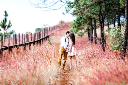 Beautiful boyfriend countryside