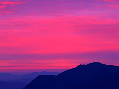 Sunny morning in mountain. Beautiful landscape composition. photo