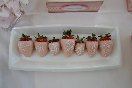 Strawberries cream food photo