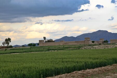 Landscape farmland afghanistan photo