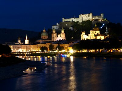 River lighting night photo