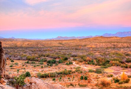 Big bend national park texas landscape