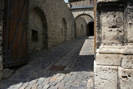 Middle ages paving stones knight's castle