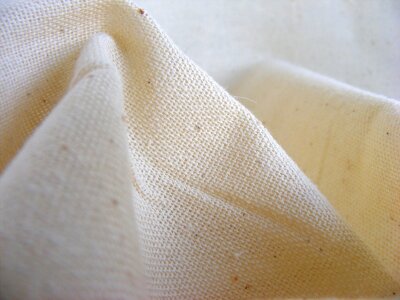 Cream textile material photo