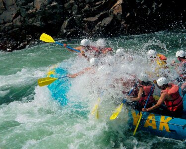 Canada rubber boat water photo