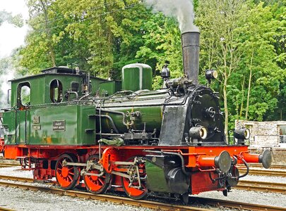 Locomotive machine smoke