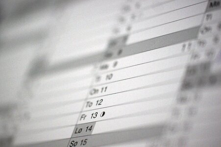 Date calendar time