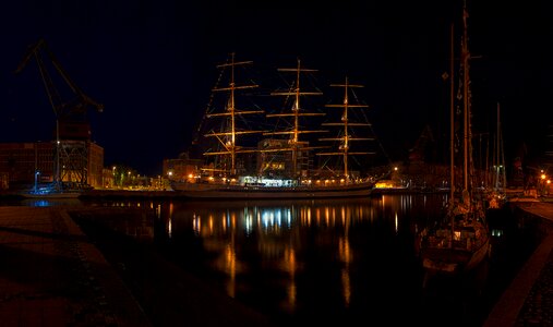 Turku aura river sailing ship photo