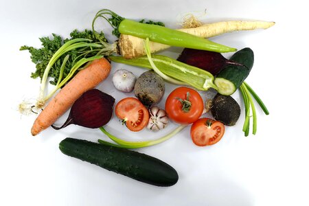 Beetroot leek parsley photo