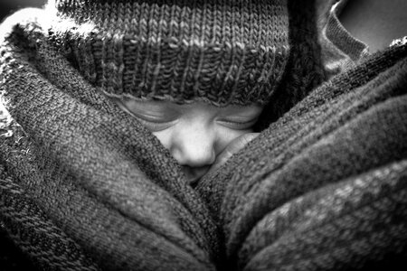 Attractive child cold