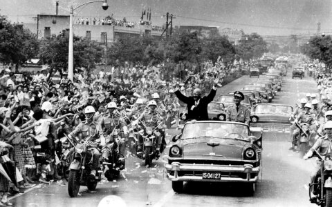Eisenhower visits Taipei, Taiwan