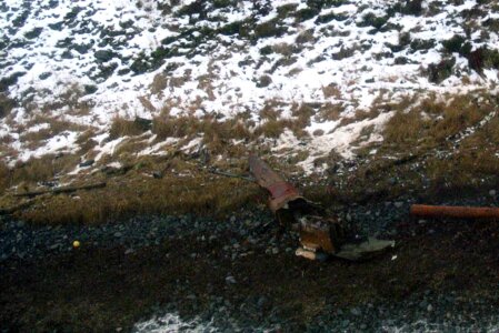 Debris helicopter old
