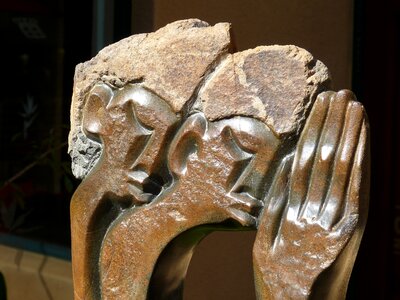Figure sculpture african photo