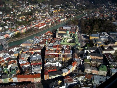 aerial view Innsbruck Austria photo