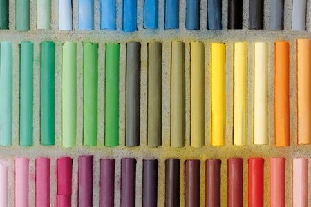 Color pastel painting pigments