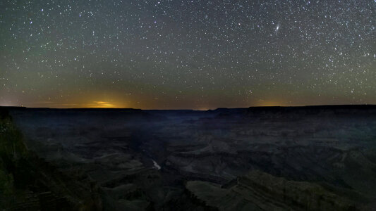 Stars over the Canyon at Grand Canyon National Park, Arizona photo