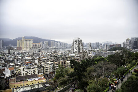 Cityscape with the river photo