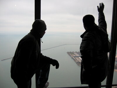 Two Friends Enjoying View photo